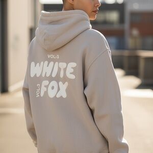 White Fox Boutique Beige Hoodie